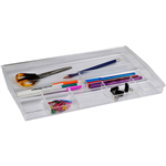ITALPLAST DRAWER TIDY 8 COMPARTMENT CLEAR