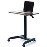 INFINITY PNEUMATIC LECTURN DESK WITH CASTORS 700 X 480MM BLACK