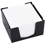 ITALPLAST MEMO CUBE HOLDER WITH PAPER BLACK