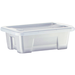 ITALPLAST STORAGE MODULAR STORAGE BOX WITH LID 1 LITRE GRAPHITE