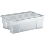 ITALPLAST STORAGE MODULAR STORAGE BOX WITH LID 10 LITRE GRAPHITE