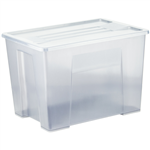 ITALPLAST STORAGE MODULAR STORAGE BOX WITH LID 20 LITRE GRAPHITE