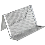 ITALPLAST I 347S WIRE MESH BUSINESS CARD HOLDER SILVER
