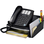 ITALPLAST WORKSPACE TELEPHONE STAND BLACKSILVER