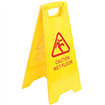 ITALPLAST SAFETY SIGN AFRAME WET FLOOR YELLOW