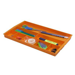 ITALPLAST DRAWER TIDY 8 COMPARTMENT MANDARIN