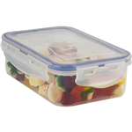 ITALPLAST AIR LOCK FOOD CONTAINER 890ML CLEAR