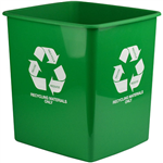ITALPLAST GREENR TIDY BIN RECYCLE ONLY 15 LITRE GREEN