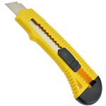 ITALPLAST I851 UTILITY CUTTING KNIFE 18MM YELLOWBLACK