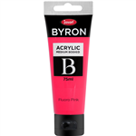 JASART BYRON ACRYLIC PAINT 75ML FLUORO PINK