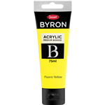 JASART BYRON ACRYLIC PAINT 75ML FLUORO YELLOW