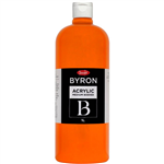 JASART BYRON ACRYLIC PAINT 1 LITRE ORANGE