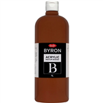 JASART BYRON ACRYLIC PAINT 1 LITRE BURNT SIENNA