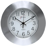 JASTEK WALL CLOCK 250MM ALUMINIUM FRAME