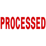 DESKMATE PREINKED MESSAGE STAMP PROCESSED RED