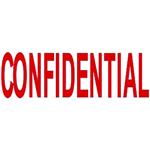 DESKMATE PREINKED MESSAGE STAMP CONFIDENTIAL RED