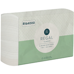 REGAL SLIMLINE INTERLEAVED HAND TOWEL 1PLY 220 X 225MM 250 SHEET
