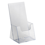 DEFLECTO BROCHURE HOLDER EXTRA CAPACITY FREE STANDING DL CLEAR