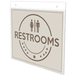 DEFLECTO SIGN HOLDER WALL MOUNT LANDSCAPE A5 CLEAR