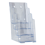 DEFLECTO BROCHURE HOLDER 4TIER DL CLEAR