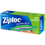 ZIPLOC SANDWICH BAG PACK 100