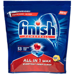 FINISH ALL IN 1 MAX DISHWASHER TABLETS LEMON PACK 53