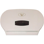 REGAL JUMBO TOILET ROLL DISPENSER DOUBLE ABS WHITE