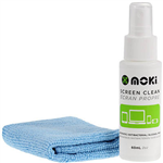 MOKI CLEAN SCREEN WITH MICROFIBRE CLOTH 60ML