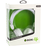MOKI LIFE DROPS HEADPHONES WHITE
