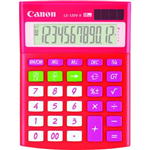 CANON LS120VIIR MINI DESKTOP CALCULATOR RED