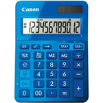 CANON LS123K MINI DESKTOP CALCULATOR 12 DIGIT METALLIC BLUE