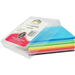 RAINBOW KINDER SHAPES PAPER SQUARE 80GSM DOUBLE SIDED 127MM MATT ASSORTED PACK 360