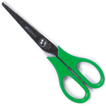 MICADOR SCISSORS LEFT HANDED STAINLESS STEEL 165MM GREEN