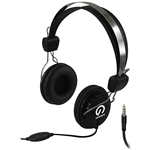 SHINTARO SH105MC STEREO HEADSET WITH INLINE MICROPHONE BLACK