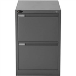 MERCURY FILING CABINET 2 DRAWER 470 X 620 X 710MM GRAPHITE RIPPLE