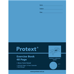 PROTEXT EXERCISE BOOK RULED 8MM 70GSM 48 PAGE 225 X 175MM SPIDER ASSORTED