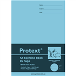 PROTEXT EXERCISE BOOK RULED 8MM 70GSM 96 PAGE A4 RABBIT ASSORTED