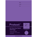 PROTEXT EXERCISE BOOK RULED 8MM 70GSM 240 PAGE A4 SHARK ASSORTED