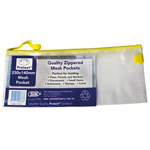PROTEXT MESH PENCIL CASE WITH ZIPPER  NOTE POCKET