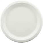 EARTH ECO PLATES ROUND 180MM WHITE PACK 25