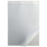 WRITER OFFICE PAD 8MM RULED 50GSM 100 SHEETS A5 WHITE