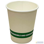EARTH ECO SINGLE WALL CUP 8OZ WHITE CARTON 1000