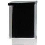 DEFLECTO WATERPROOF OUTDOOR BROCHURE DISPLAY BOX A5 CLEARBLACK