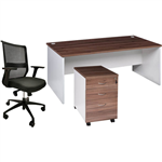 OM PREMIER DESK PACKAGE CASNANWHITE