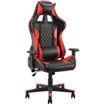 SAXON GAMING CHAIR HIGH BACK ARMS PU BLACKRED