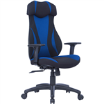 MONZA GAMING CHAIR HIGH BACK ARMS BLUEBLACK