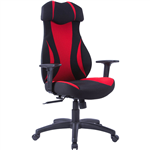 MONZA GAMING CHAIR HIGH BACK ARMS REDBLACK