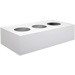 GO STEEL PLANTER BOX 1200MM WHITE CHINA