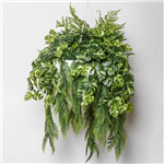 PLANT IMAGE HALF WALL PLANTER 180 X 250MM GREEN WHITE
