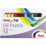 PENTEL PHN ARTS OIL PASTELS ASSORTED PACK 12